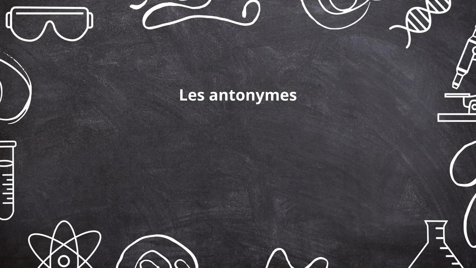 Les antonymes