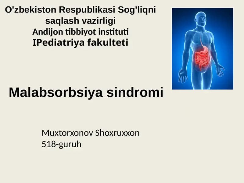 Malabsorbsiya sindromi