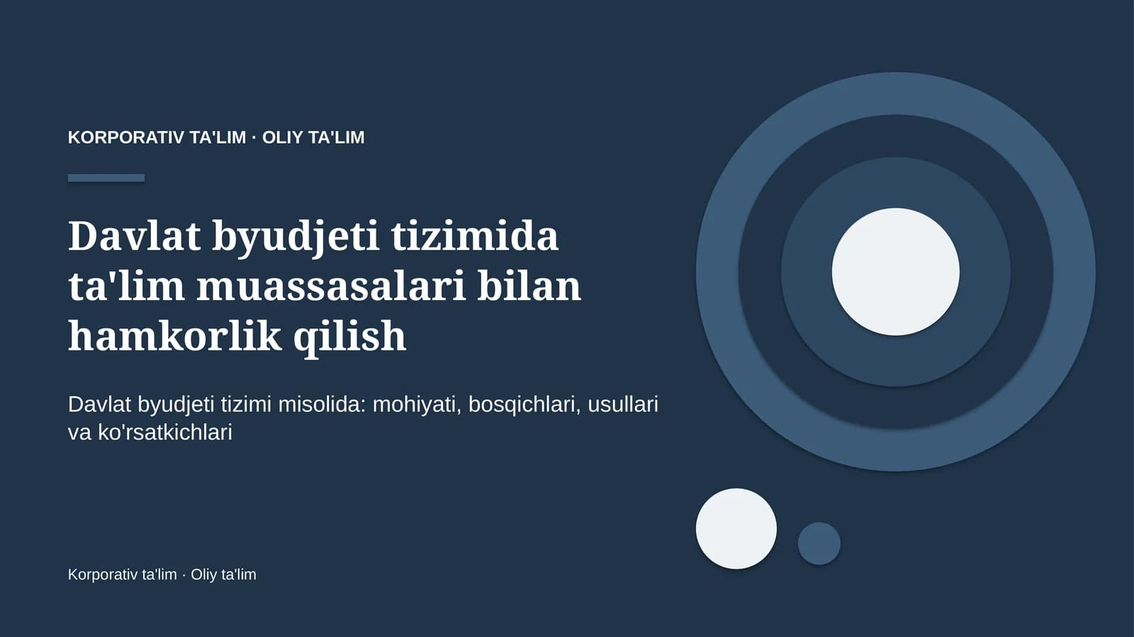 davlat byudjeti tizimida ta'lim muassasalari bilan hamkorlik qilish 5412