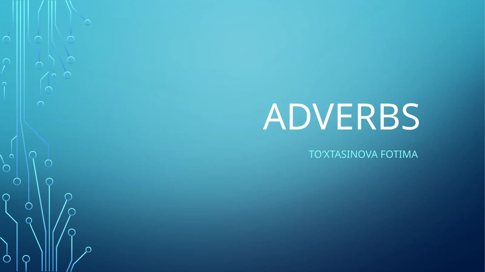 Adverbs