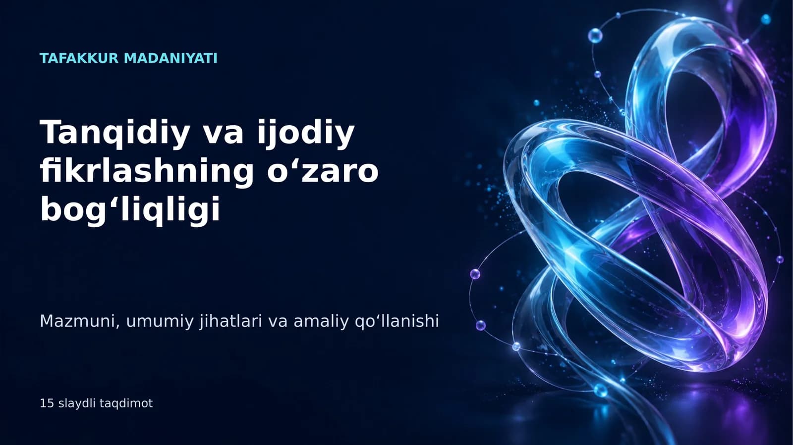 TAFAKKUR MADANIYATI