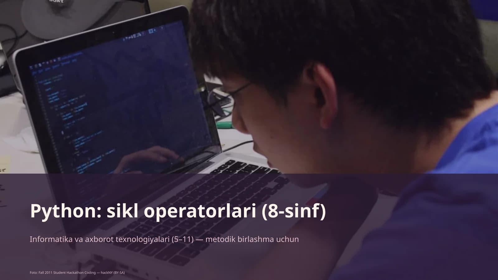 Python: sikl operatorlari (8-sinf)