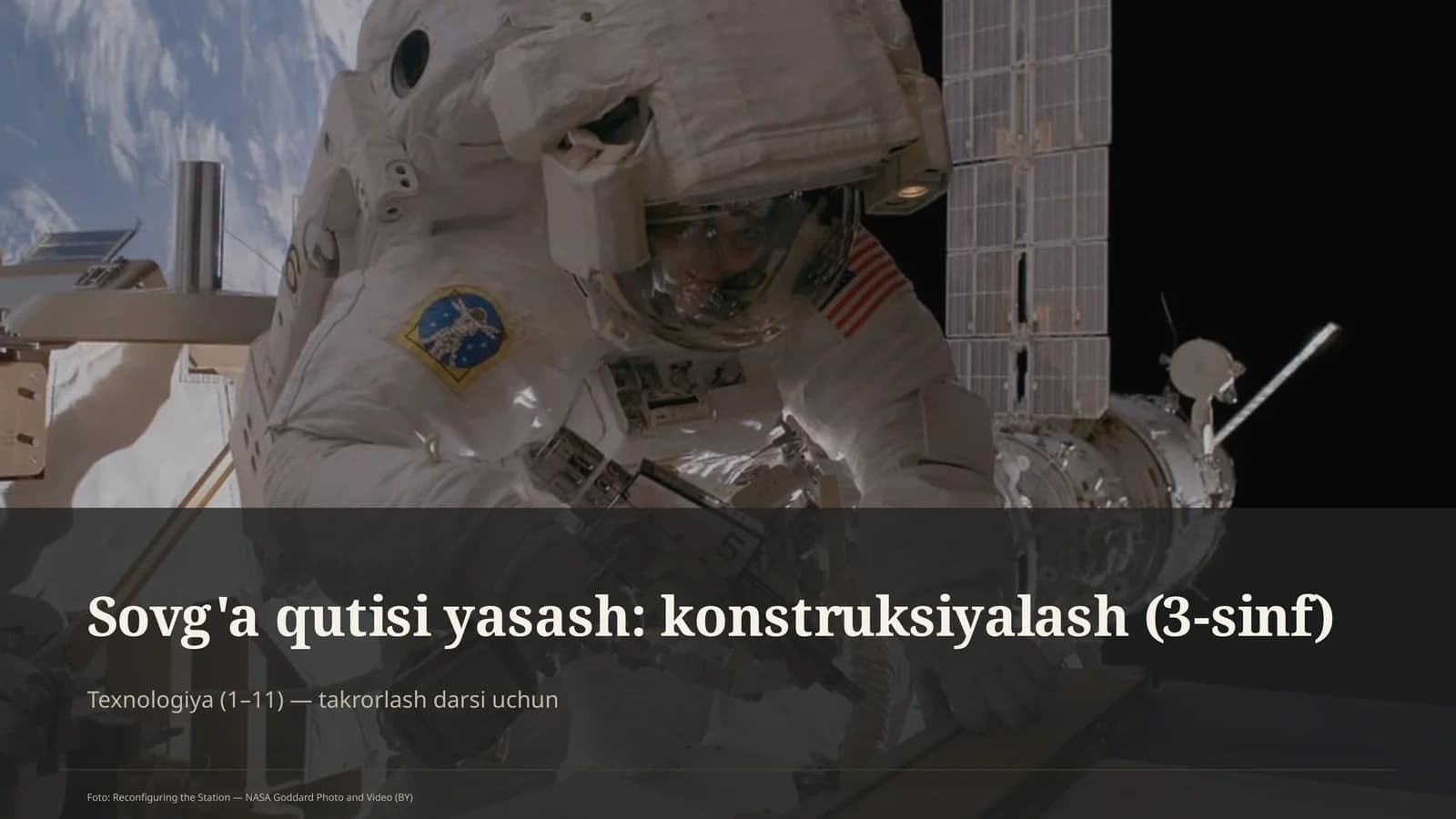 Sovg'a qutisi yasash: konstruksiyalash (3-sinf)