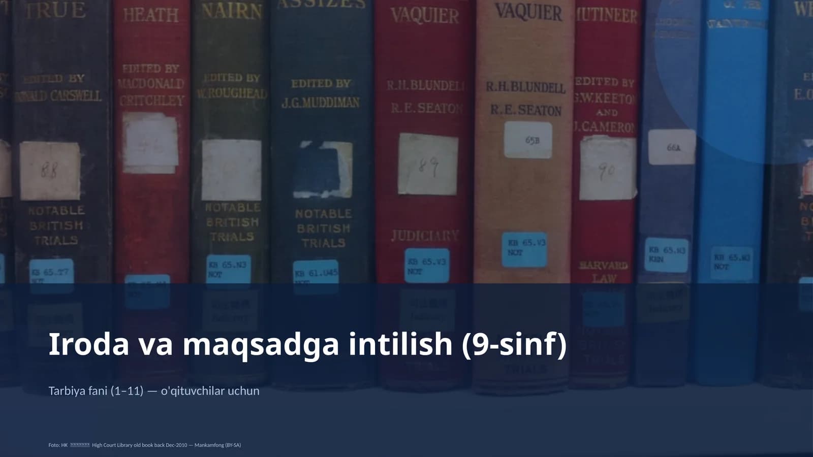 Iroda va maqsadga intilish (9-sinf)