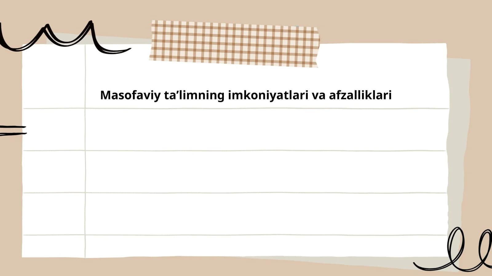 Masofaviy ta’limning imkoniyatlari va afzalliklari