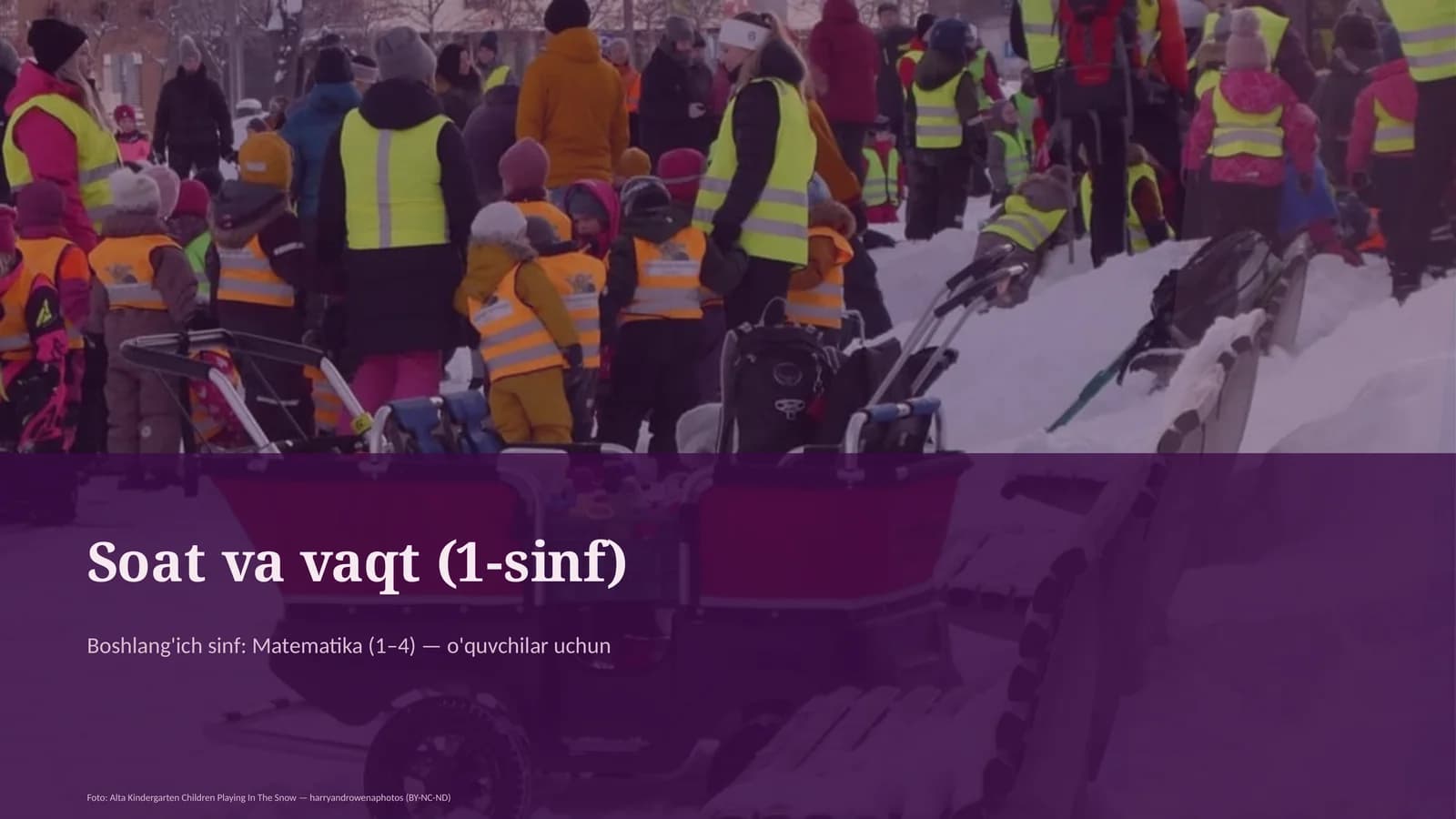 Soat va vaqt (1-sinf)