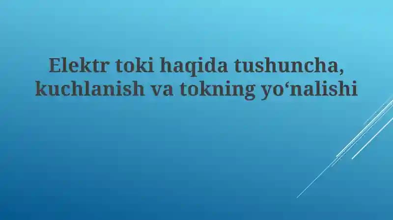Elektr toki