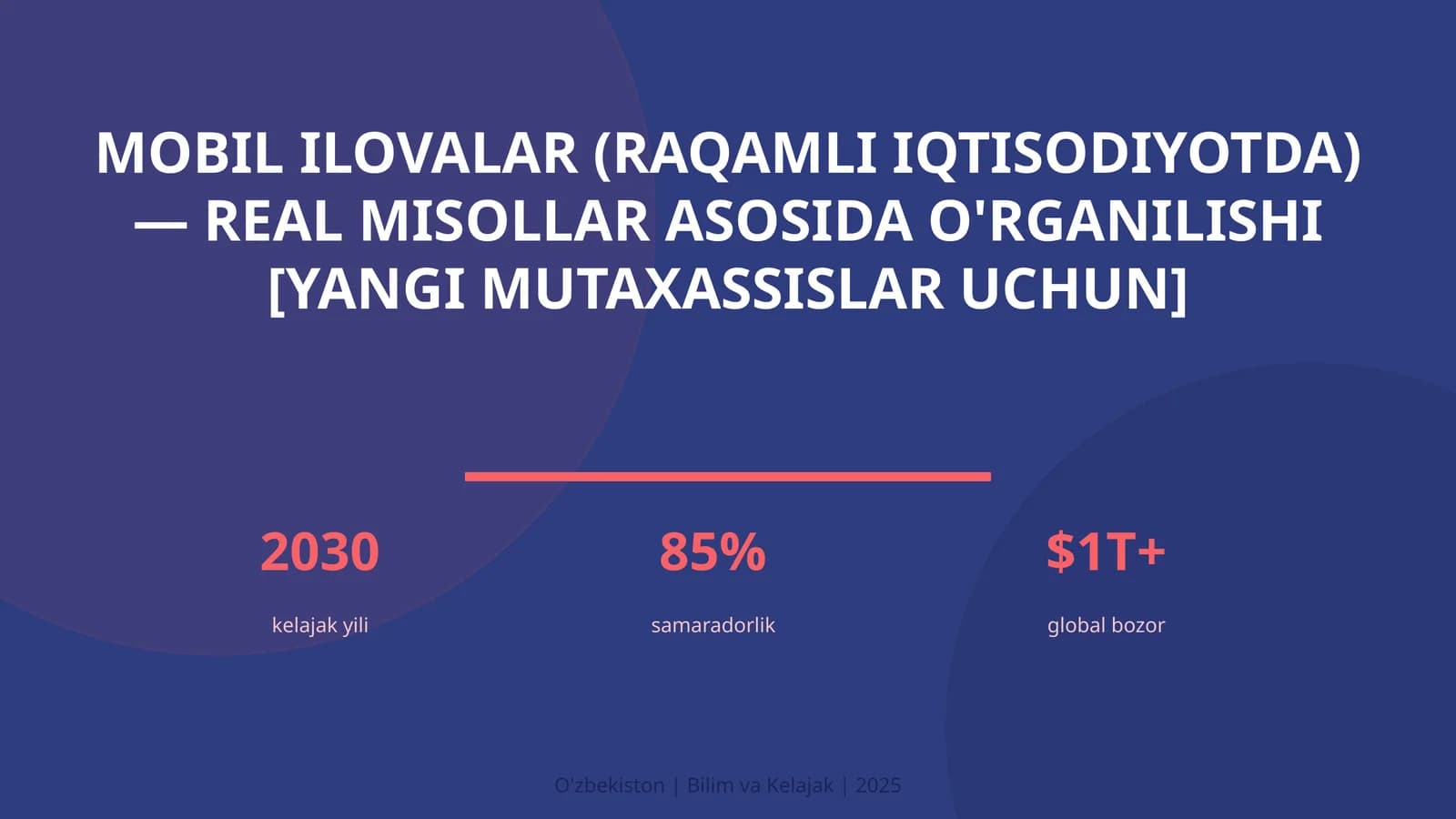 Mobil ilovalar (raqamli iqtisodiyotda) — real misollar asosida o'rganilishi [yangi mutaxassislar uchun]