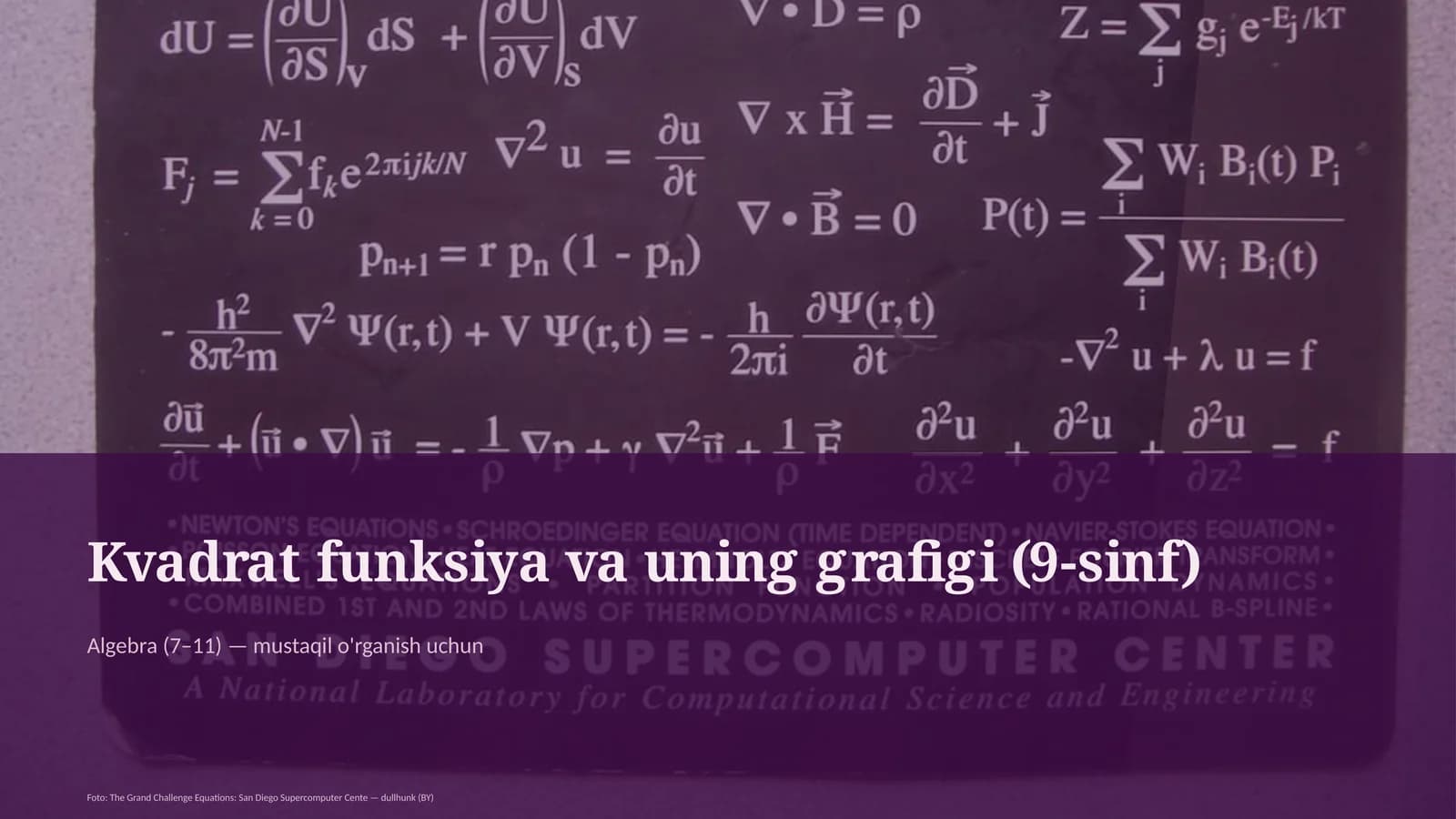 Kvadrat funksiya va uning grafigi (9-sinf)