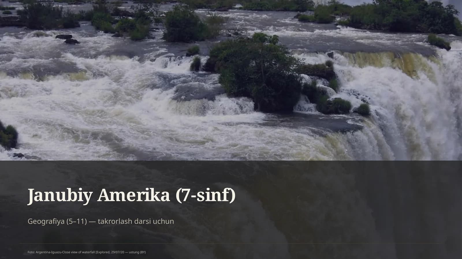 Janubiy Amerika (7-sinf)