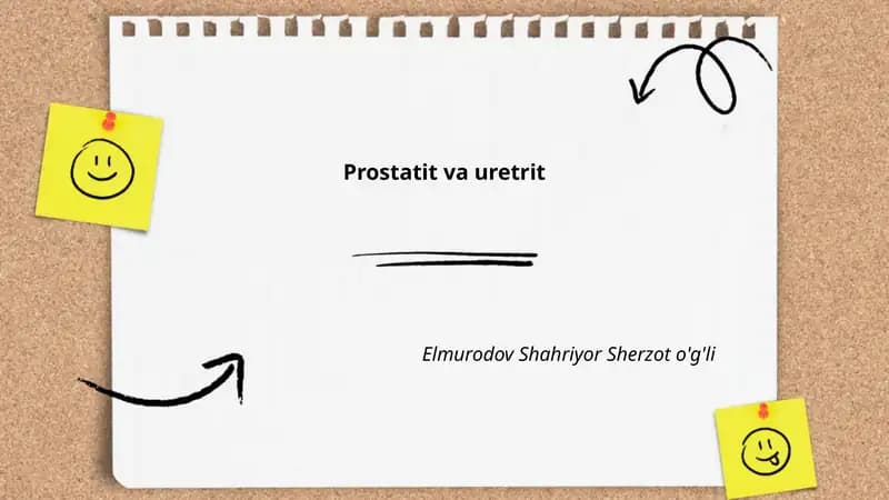 Prostatit va uretrit