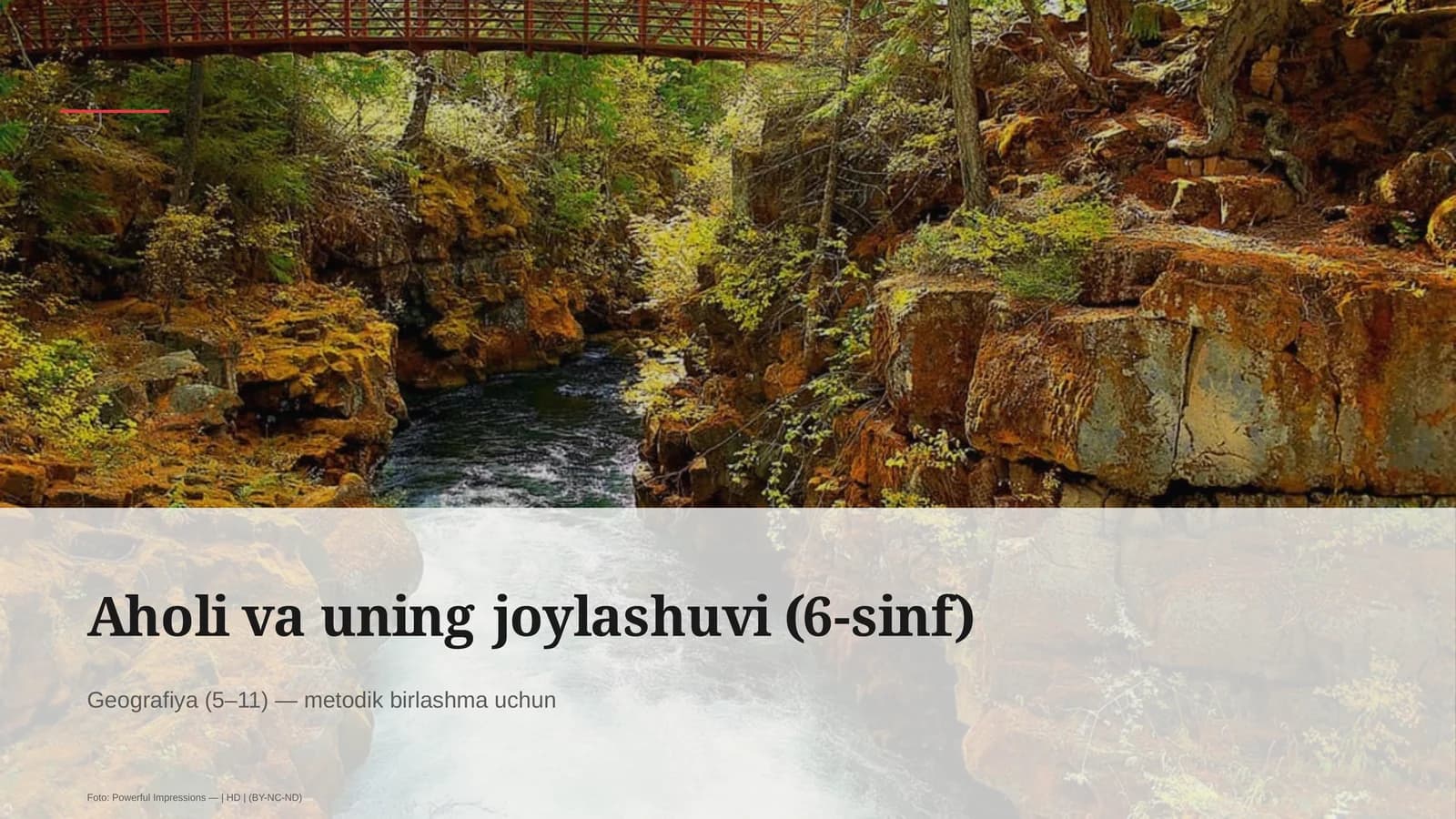 Aholi va uning joylashuvi (6-sinf)