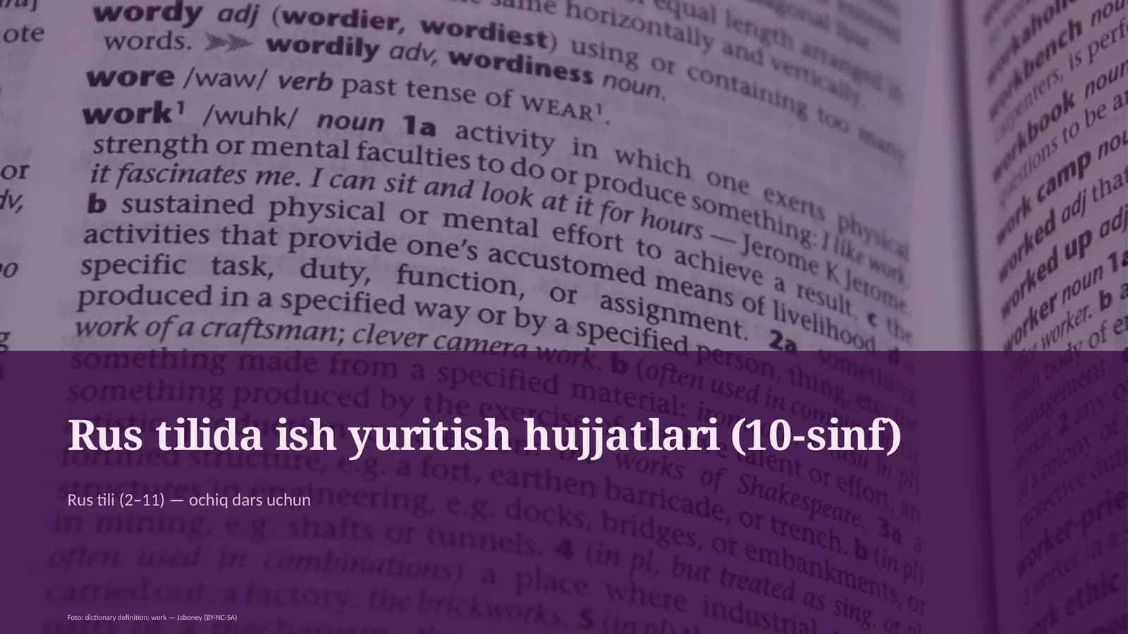 Rus tilida ish yuritish hujjatlari (10-sinf)