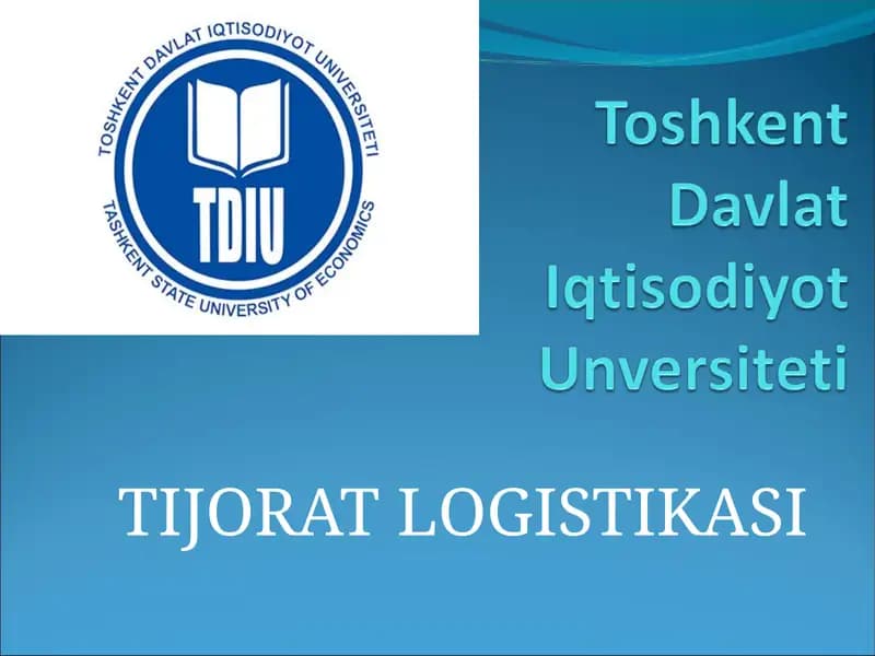 TIJORAT LOGISTIKASI