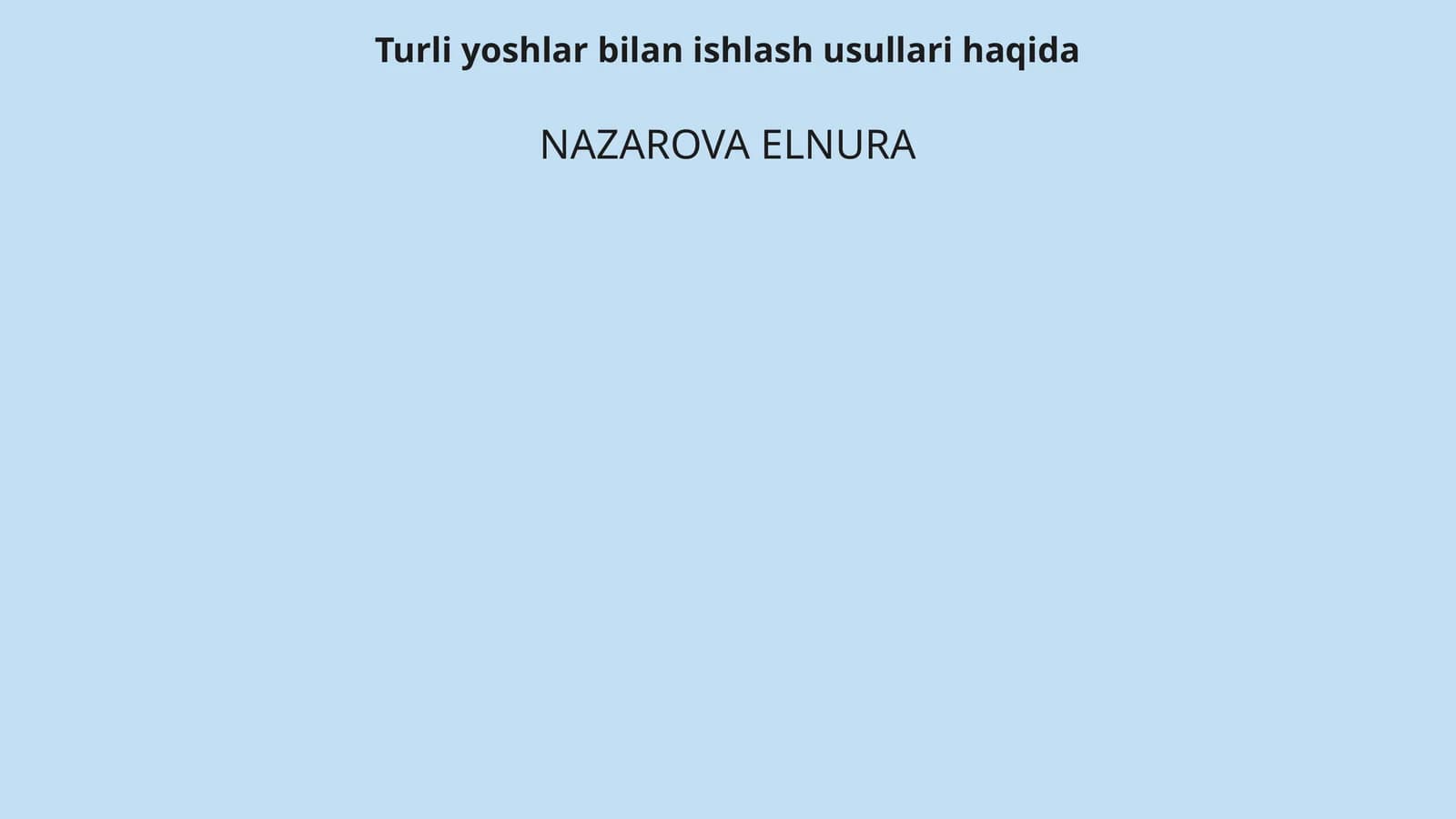 Yoshlar psixologiyasi