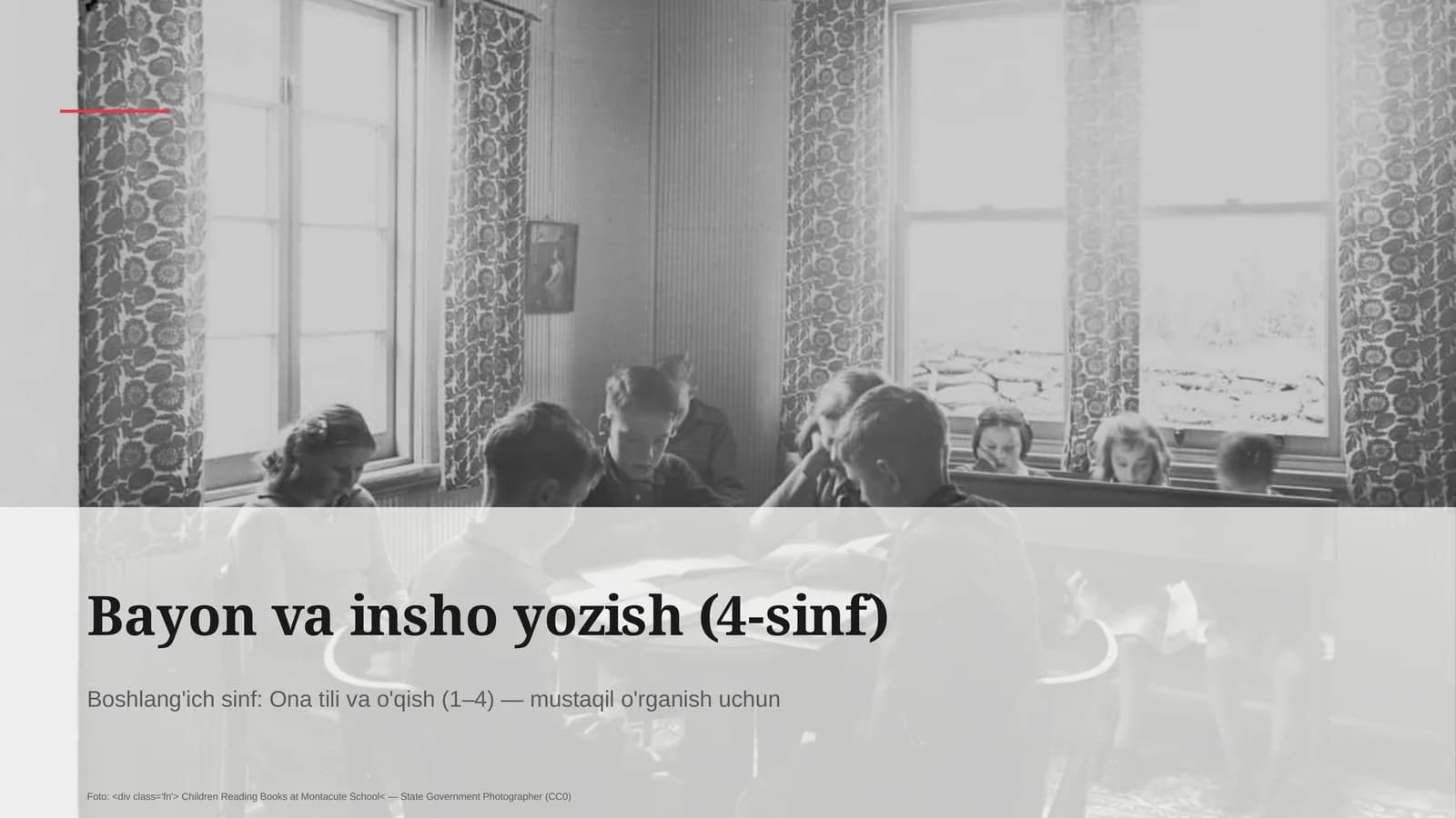 Bayon va insho yozish (4-sinf)