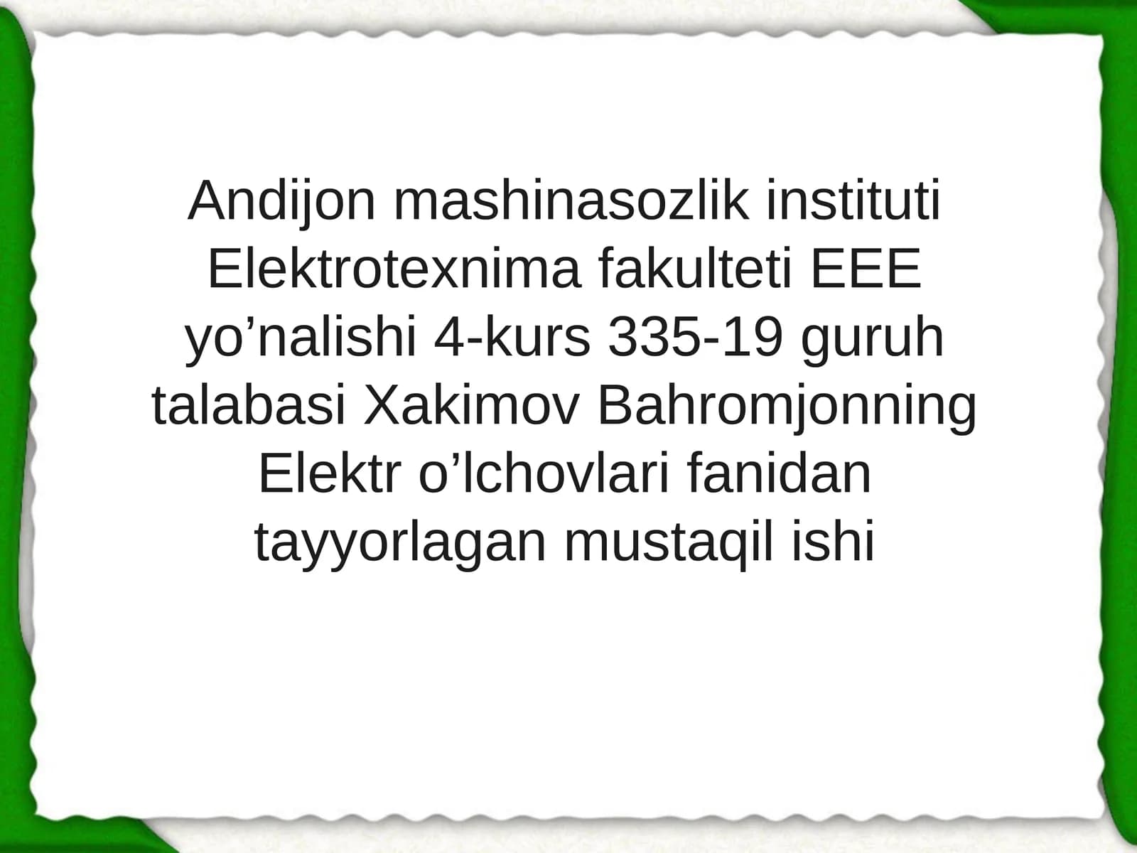Elektro’lchovlarifani