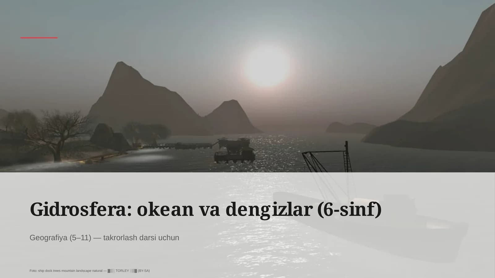 Gidrosfera: okean va dengizlar (6-sinf)