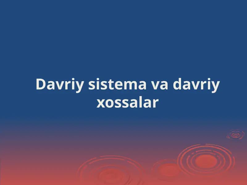 Elementlar va ularning birikmalari