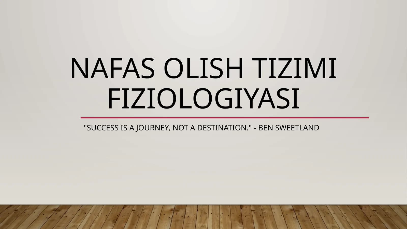 NAFAS OLISH TIZIMI FIZIOLOGIYASI