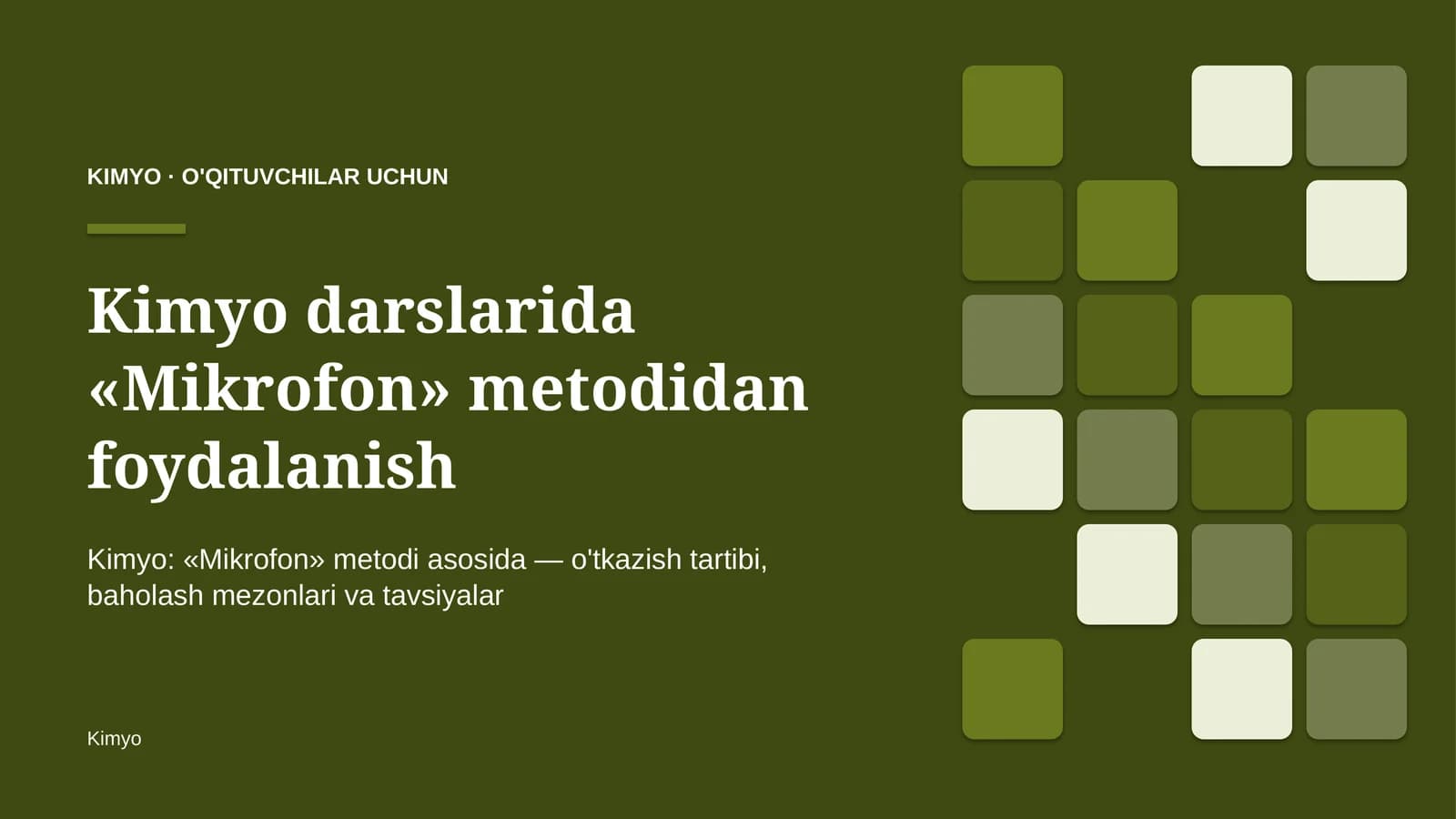 kimyo darslarida mikrofon metodidan foydalanish 4995