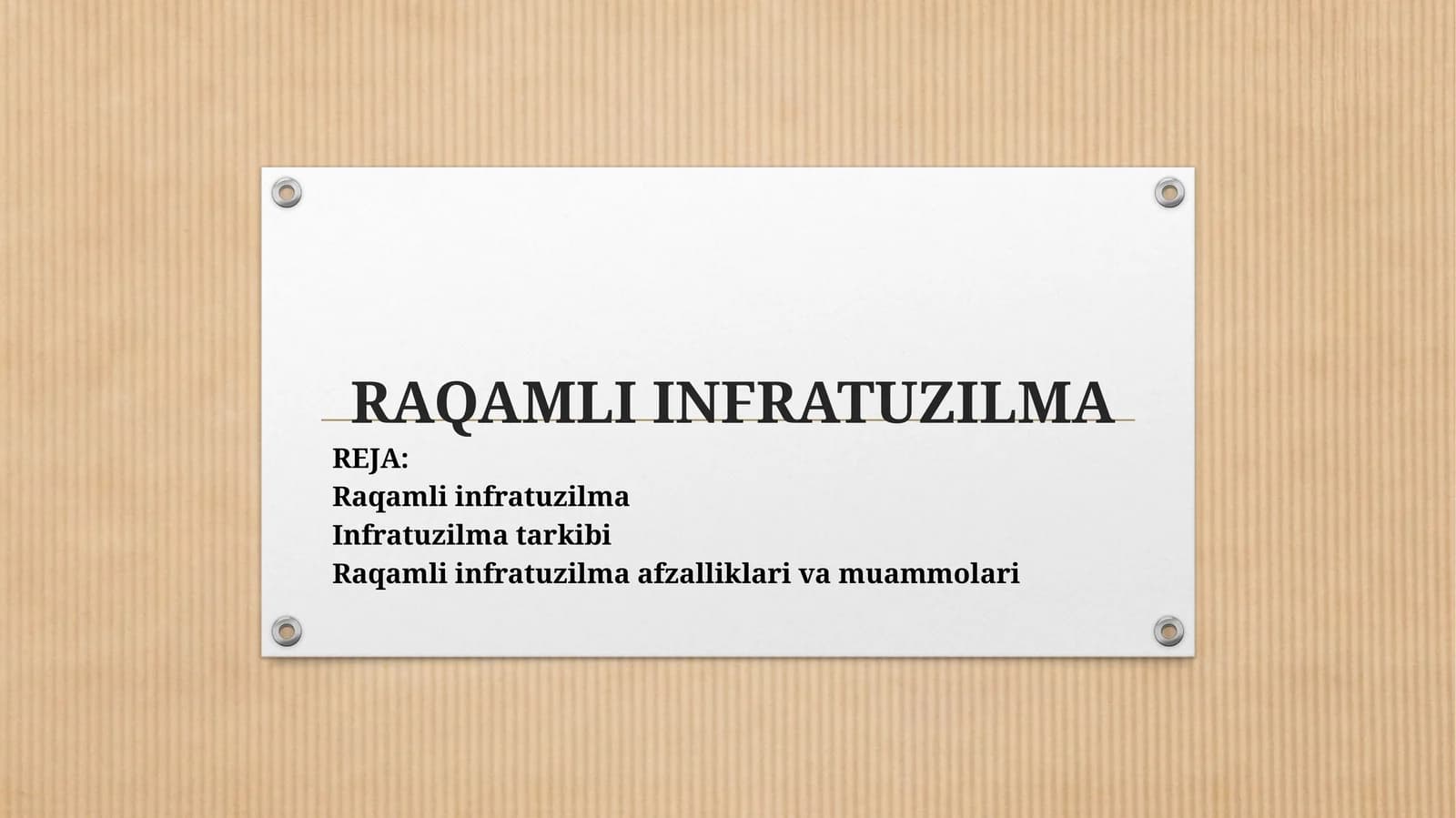 Raqamli infratuzilma