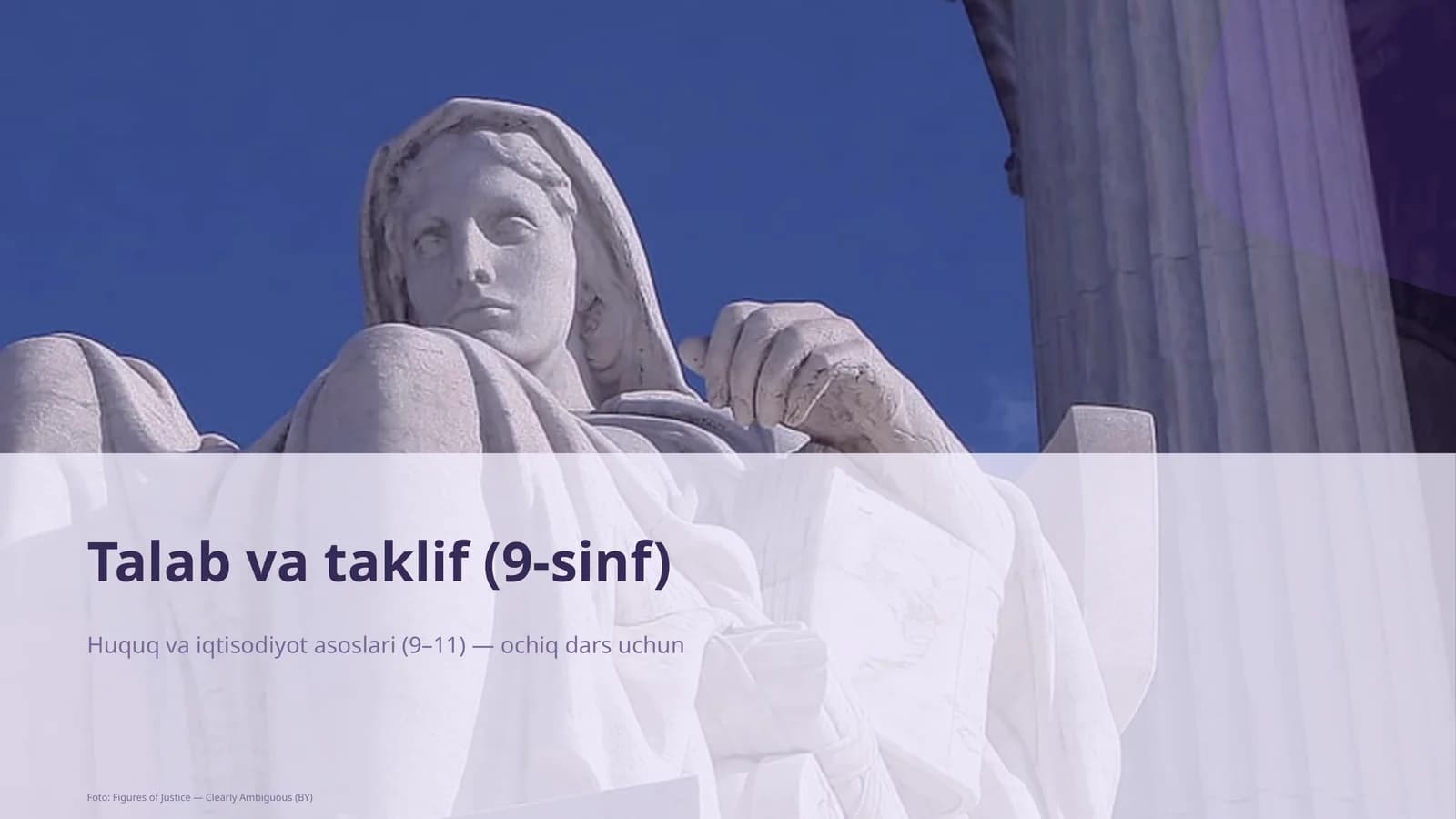 Talab va taklif (9-sinf)