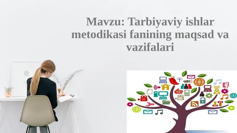 Tarbiyaviy ishlarmetodikasi