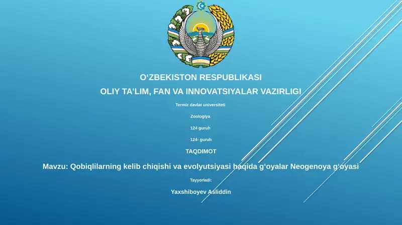 Zoologiya - Qobiqlilarning kelib chiqishi va evolyutsiyasi