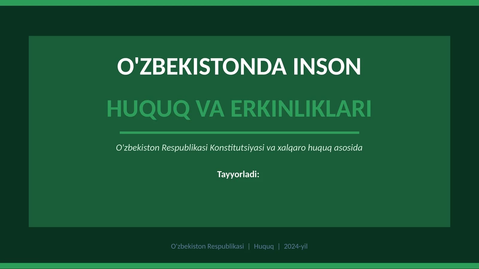 Tarix fanidan taqdimot