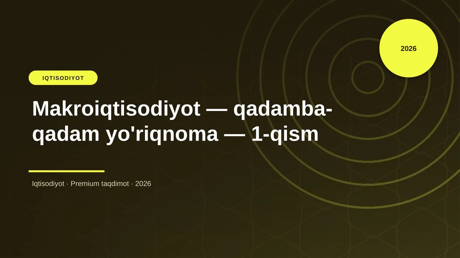 Makroiqtisodiyot — qadamba-qadam yo'riqnoma — 1-qism