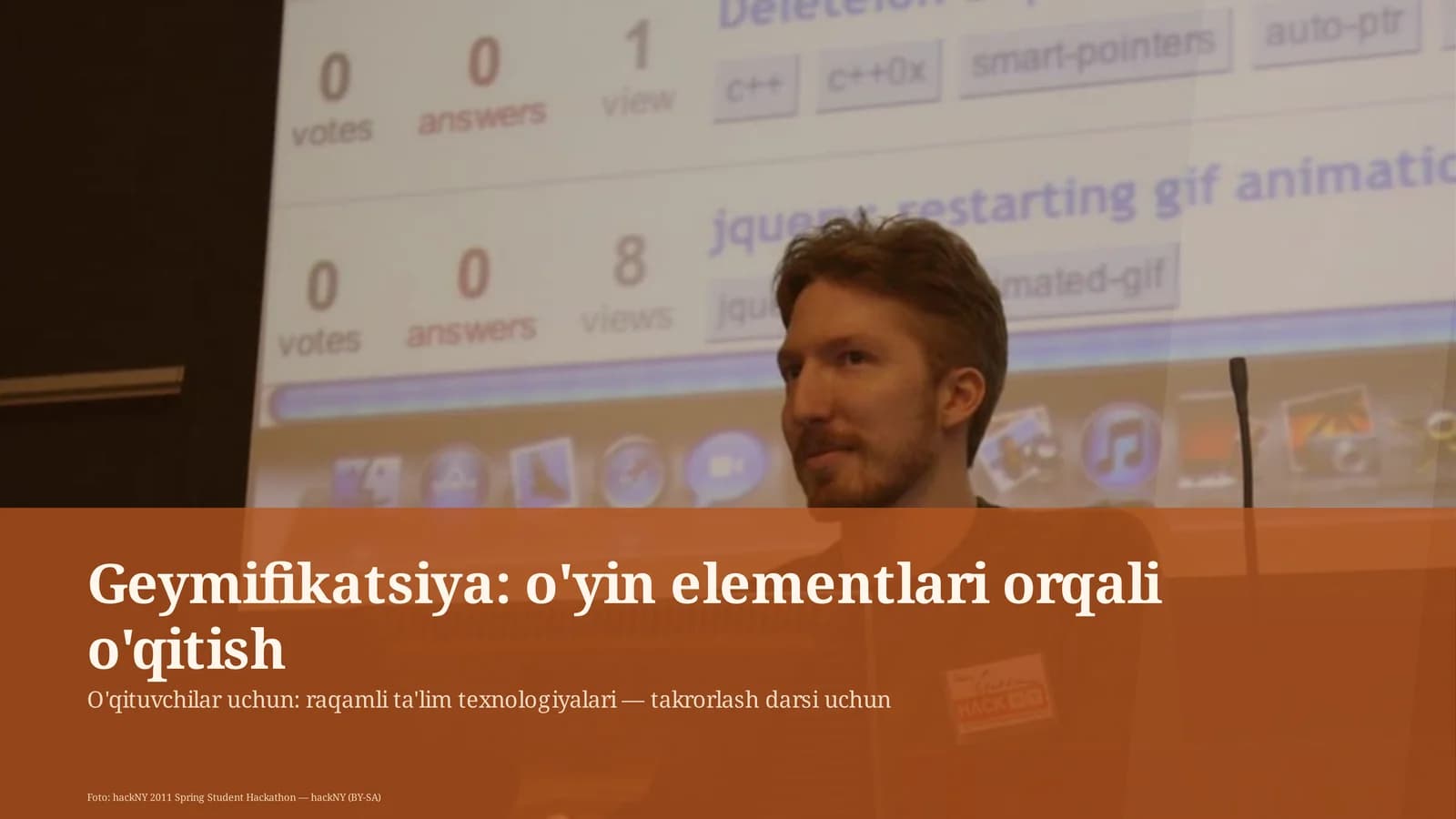 Geymifikatsiya: o'yin elementlari orqali o'qitish