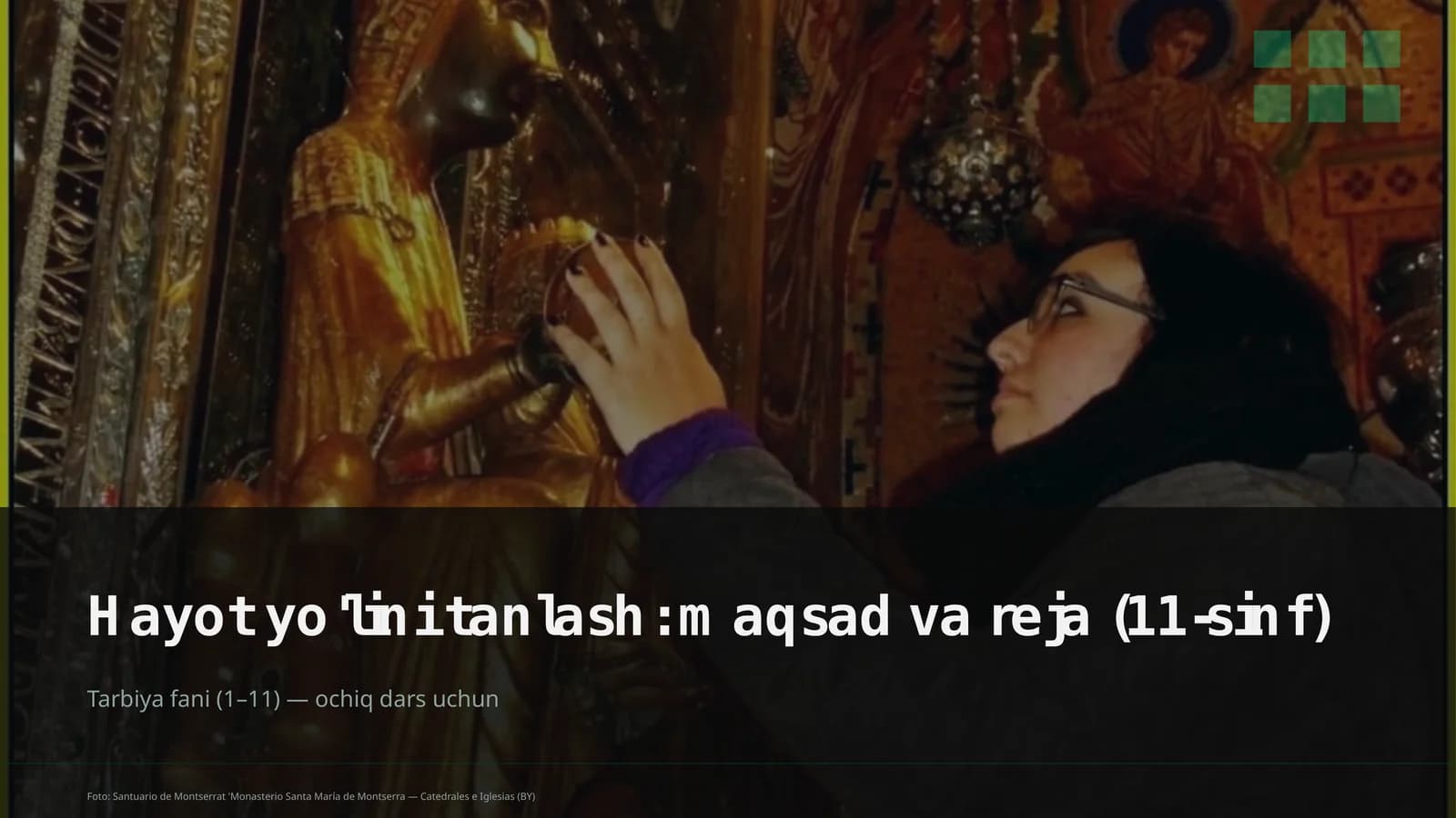Hayot yo'lini tanlash: maqsad va reja (11-sinf)