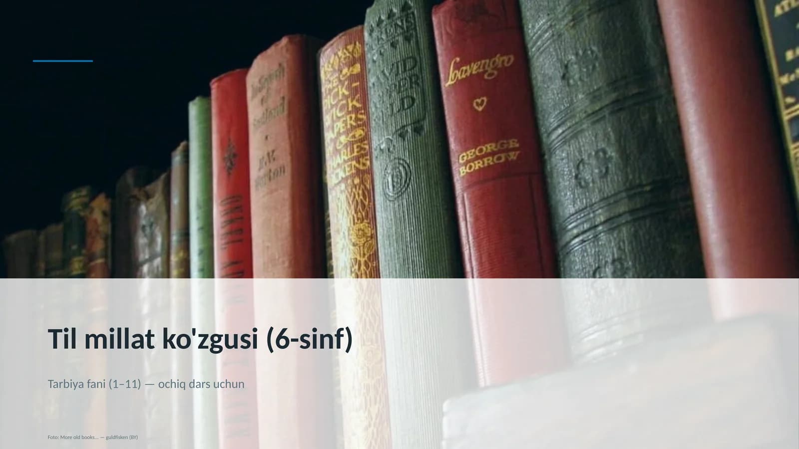 Til millat ko'zgusi (6-sinf)