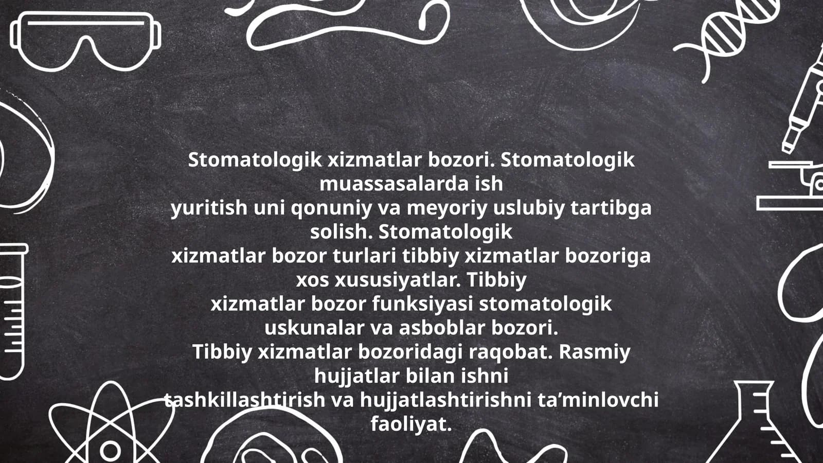 Stomatologik xizmatlar bozori