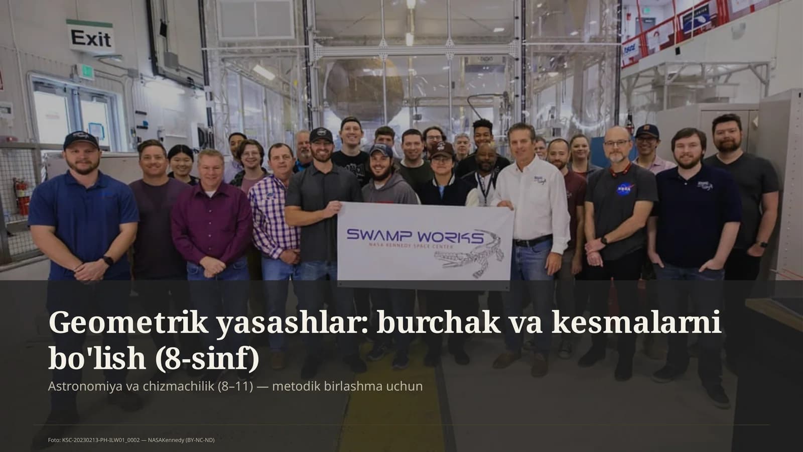 Geometrik yasashlar: burchak va kesmalarni bo'lish (8-sinf)