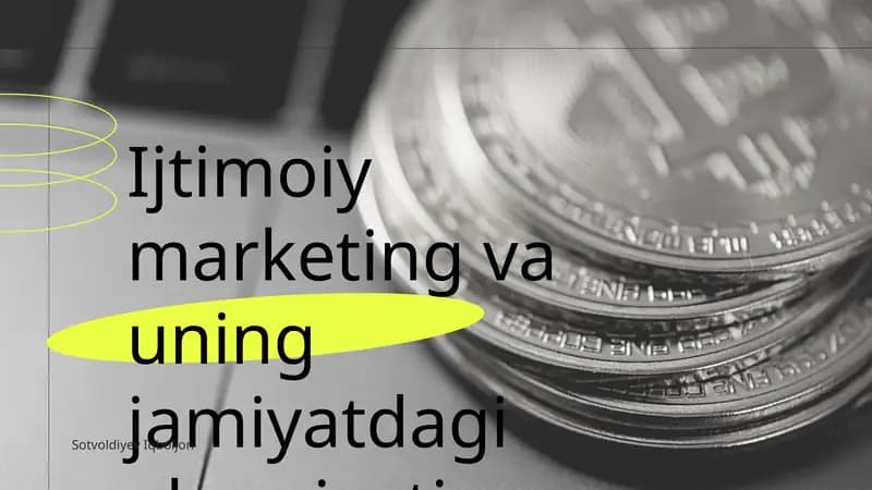Ijtimoiy Marketing Tushunchasi