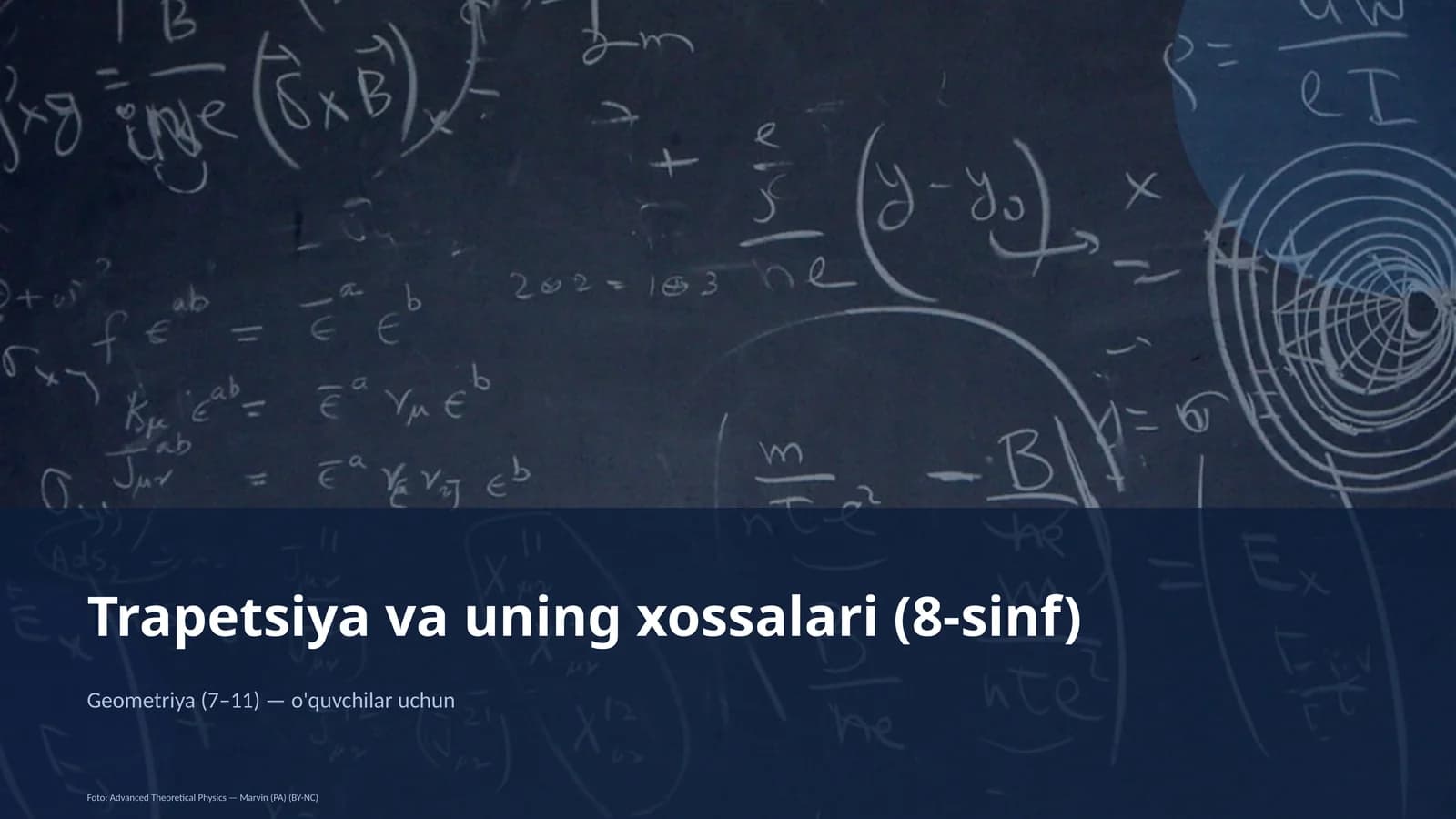 Trapetsiya va uning xossalari (8-sinf)