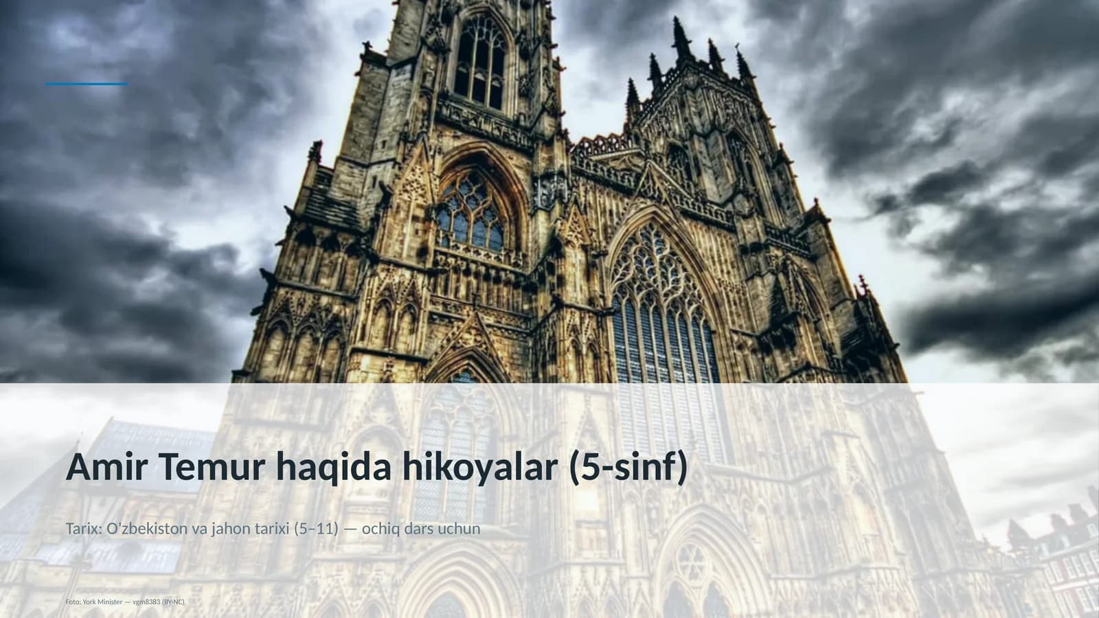 Amir Temur haqida hikoyalar (5-sinf)