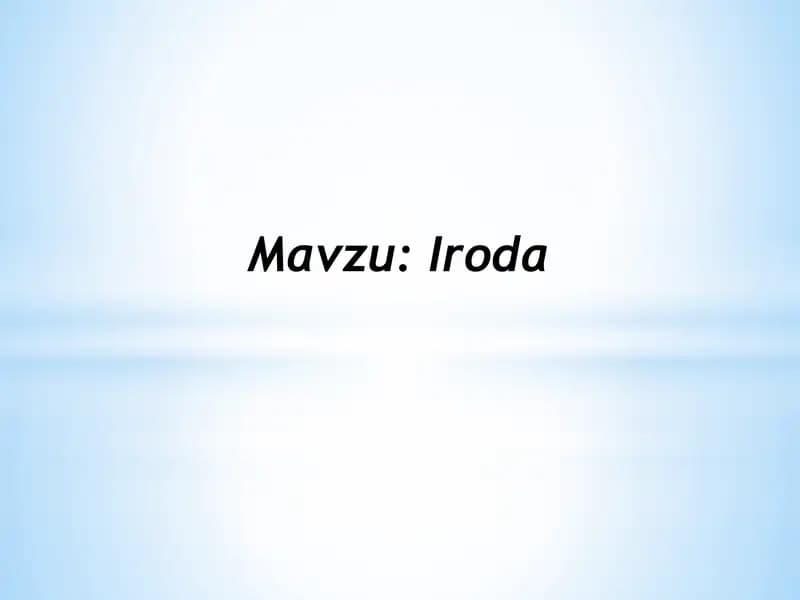 Iroda