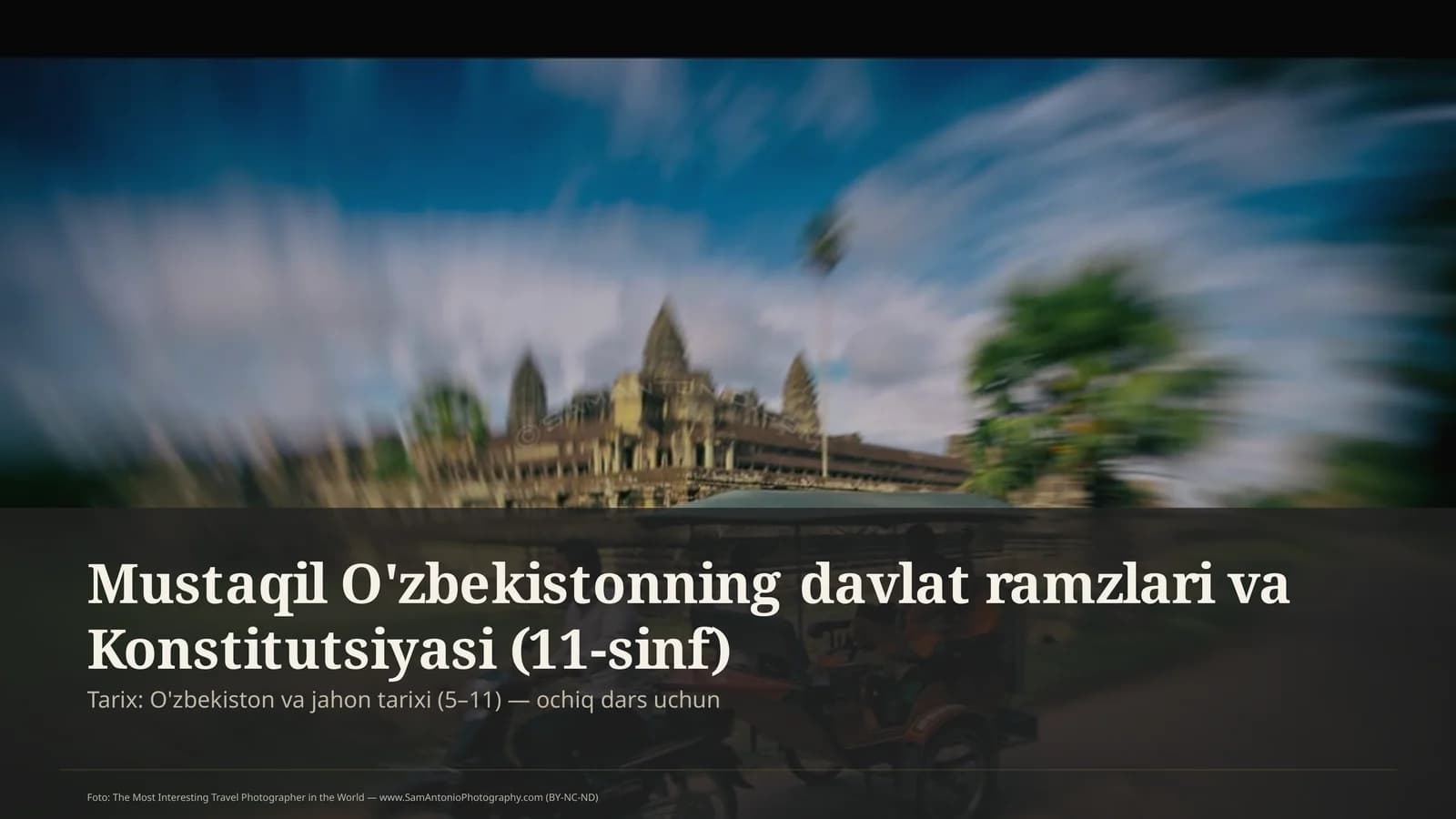 Mustaqil O'zbekistonning davlat ramzlari va Konstitutsiyasi (11-sinf)