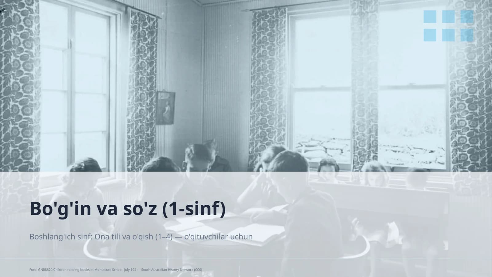 Bo'g'in va so'z (1-sinf)