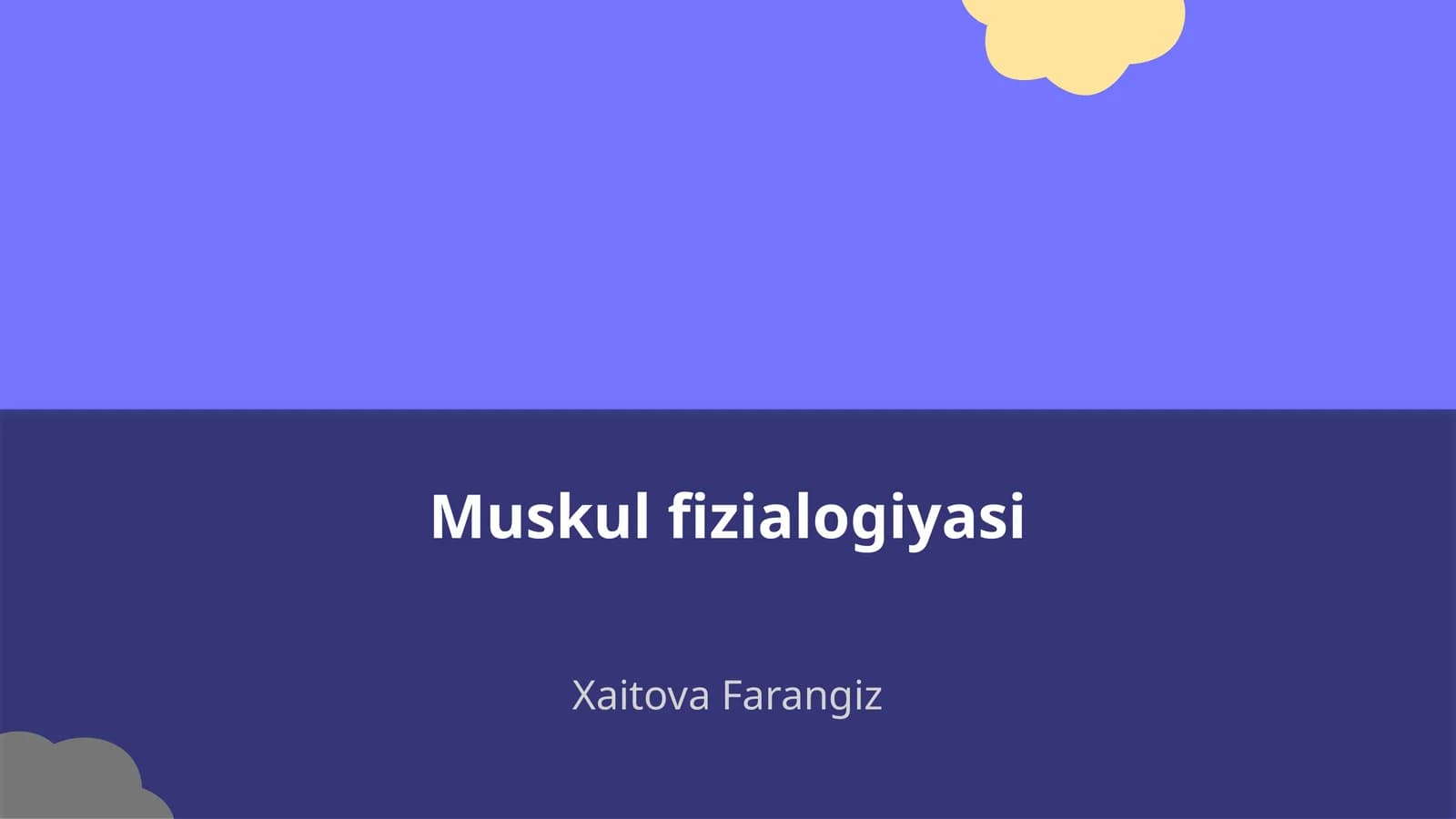 Muskul fizialogiyasi