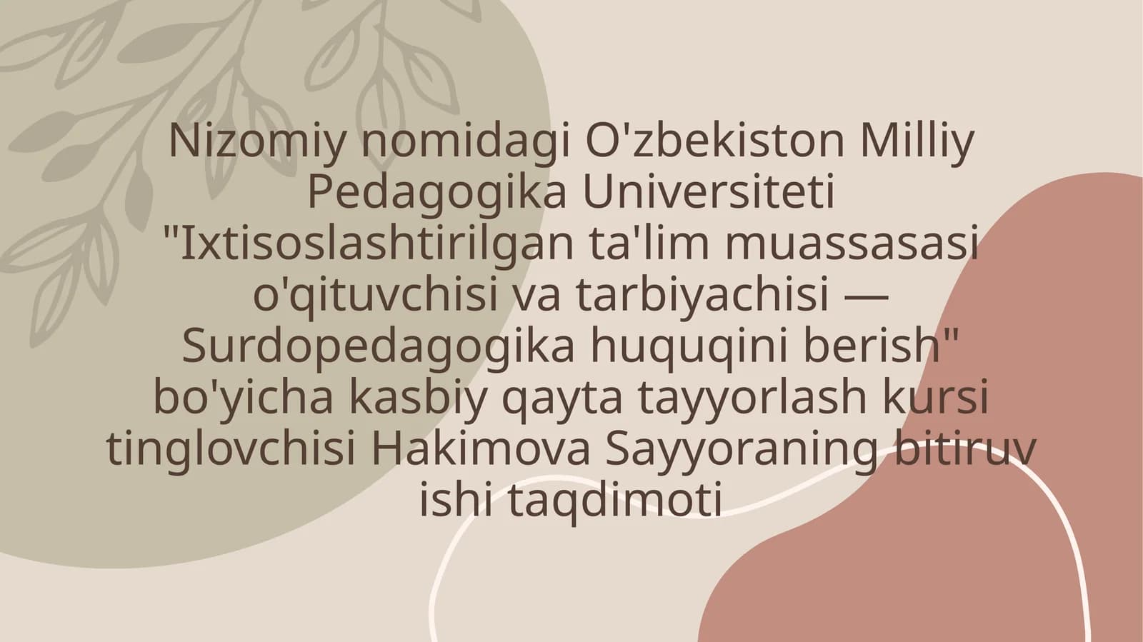 ZAIF ESHITUVCHI BOLALARGA AXLOQIY TARBIYA BERISH METODLARI VA VOSITALARI