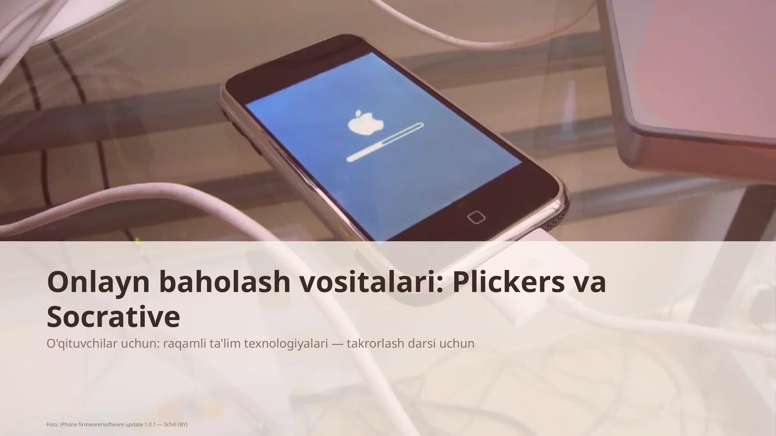Onlayn baholash vositalari: Plickers va Socrative