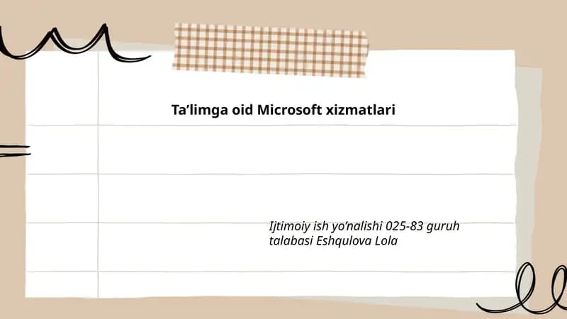 Microsoft xizmatlari
