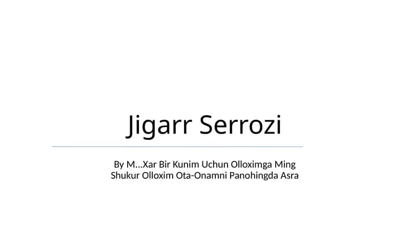 Jigarr Serrozi
