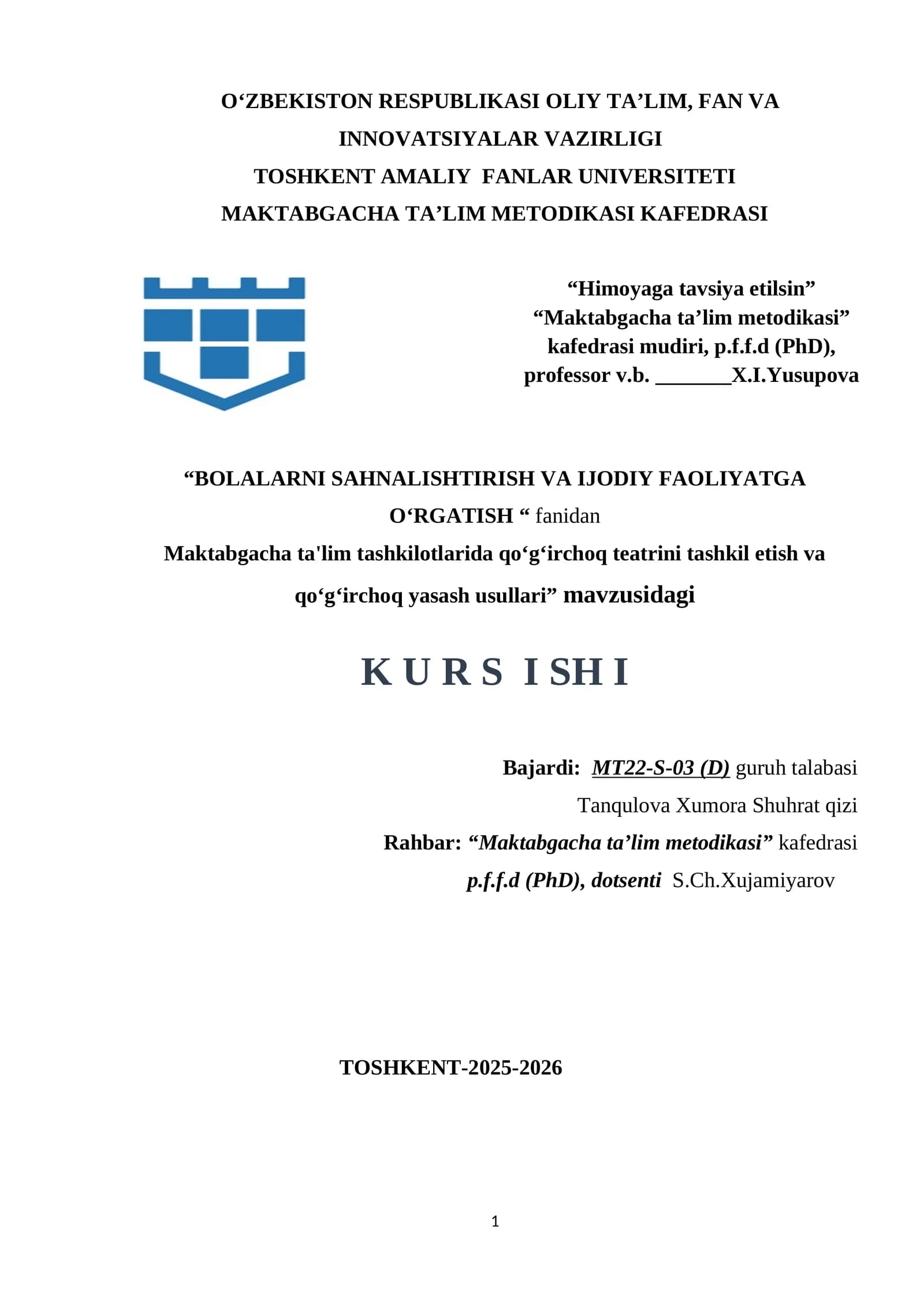 Maktabgacha ta'lim tashkilotlarida qoʻgʻirchoq teatrini tashkil etish va qoʻgʻirchoq yasash usullari.docx
