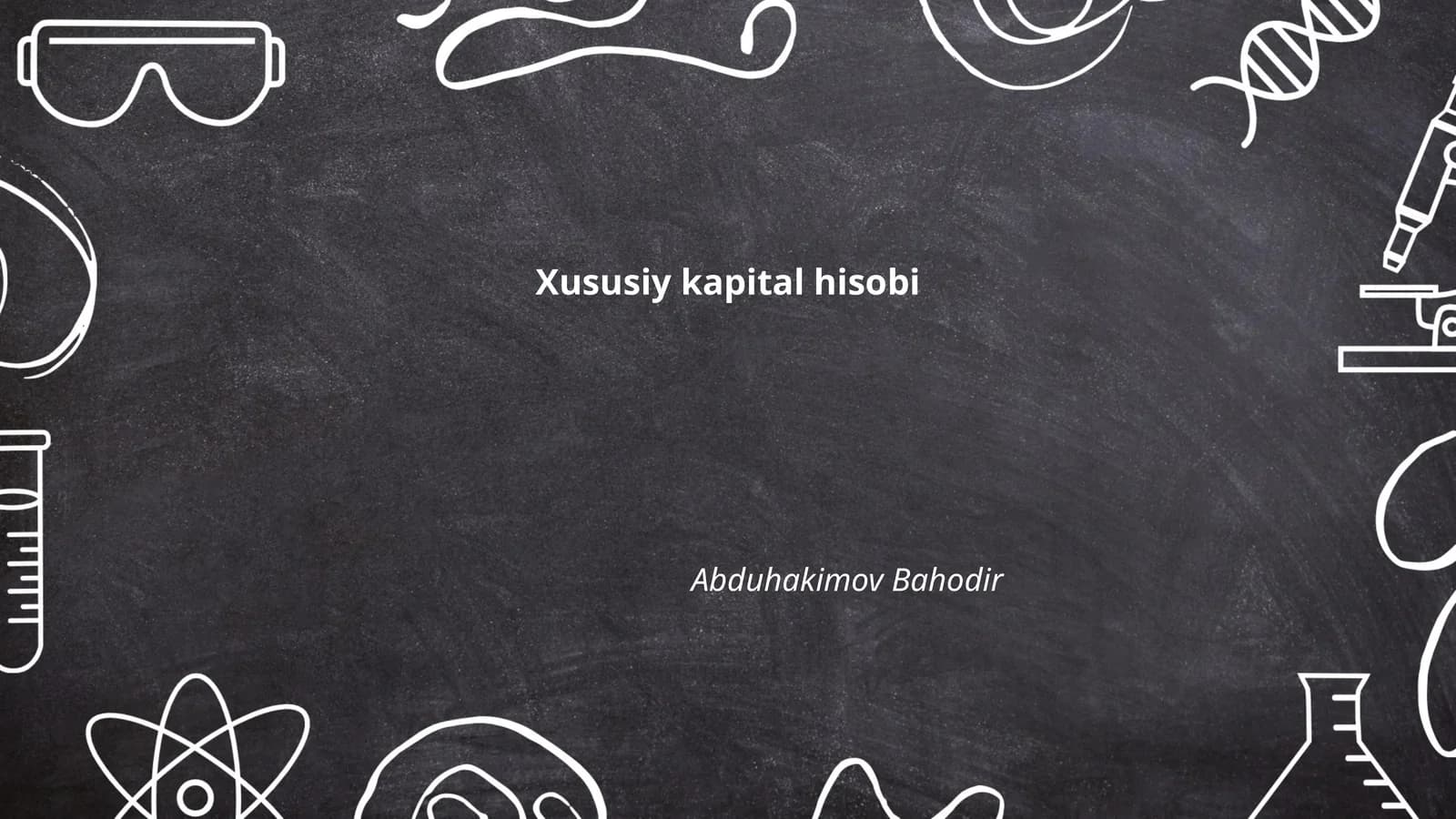 Xususiy kapital hisobi
