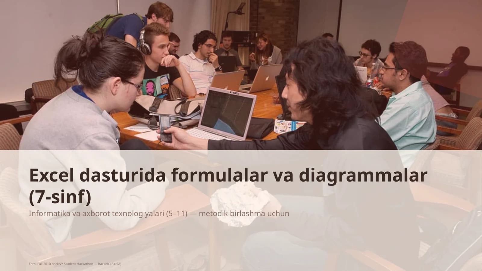 Excel dasturida formulalar va diagrammalar (7-sinf)